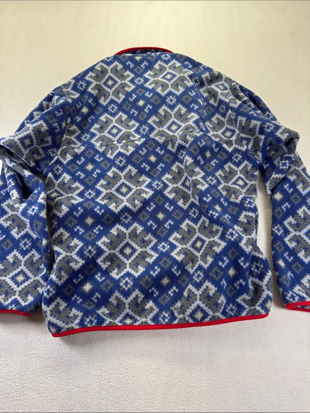Patagonia Synchilla Snap-T Pullover 25580 SP13 Blue Geometric Fleece Men’s Large